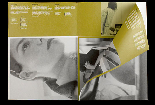 Watch the photos and typography how they enteract