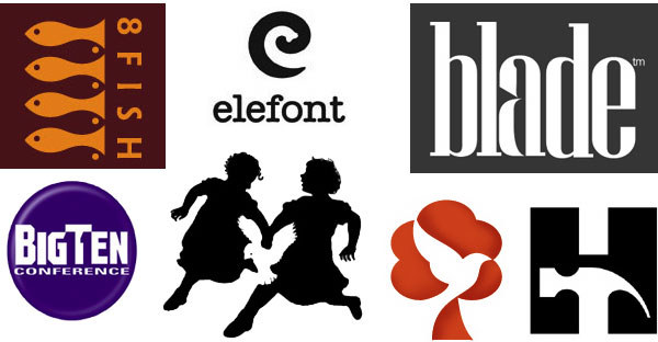 Logos utilizing negative space to create an image to reinforce the message